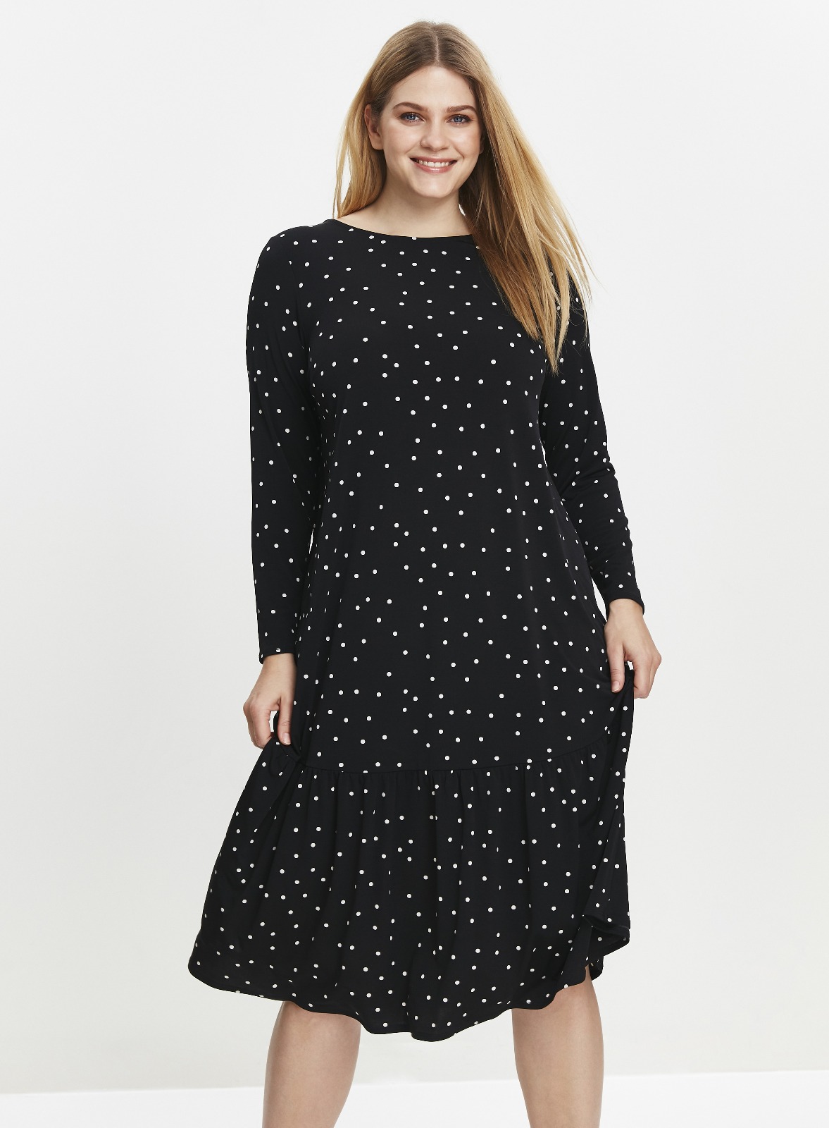 evans polka dot dress