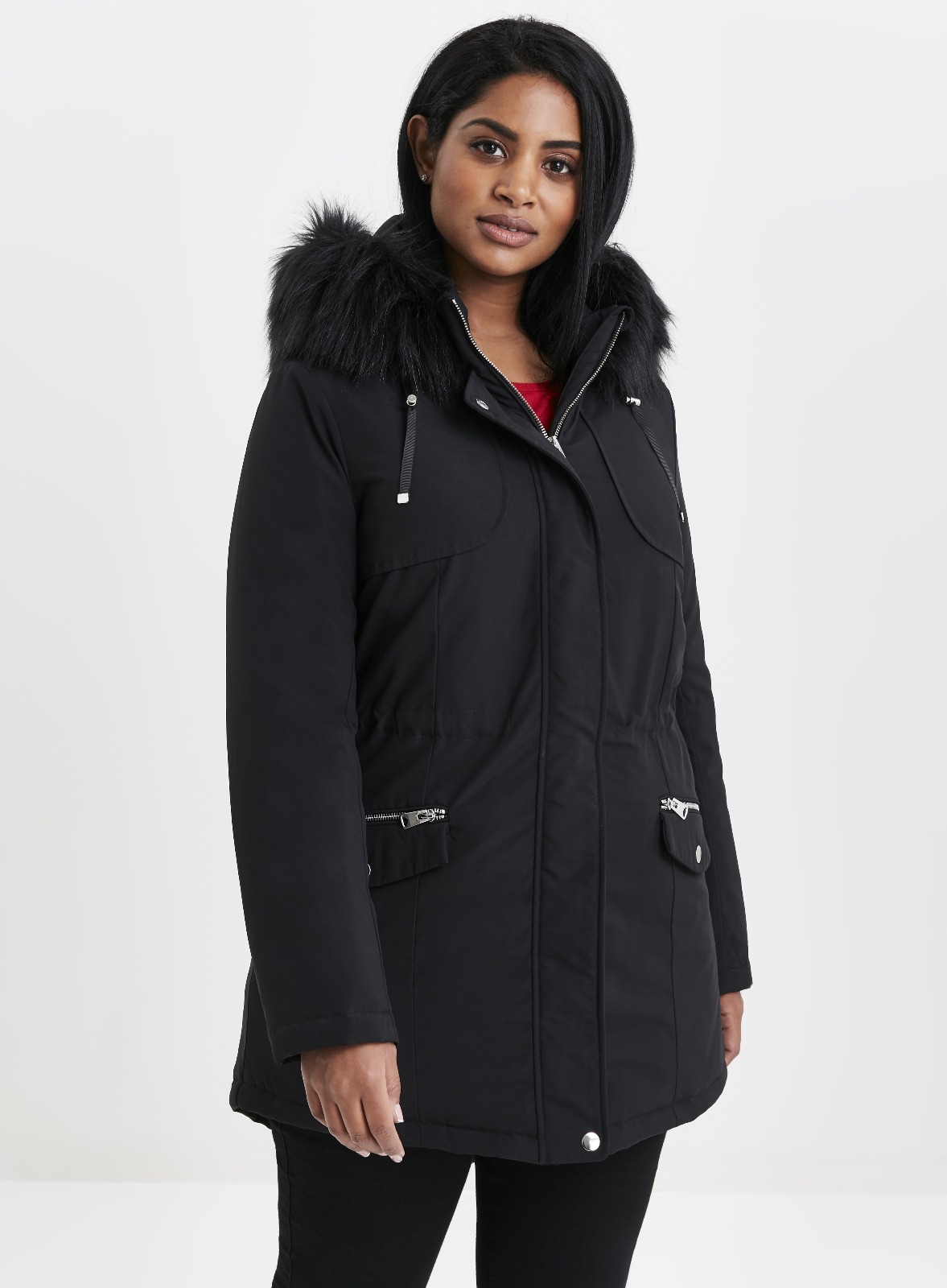 ladies parka coat size 24