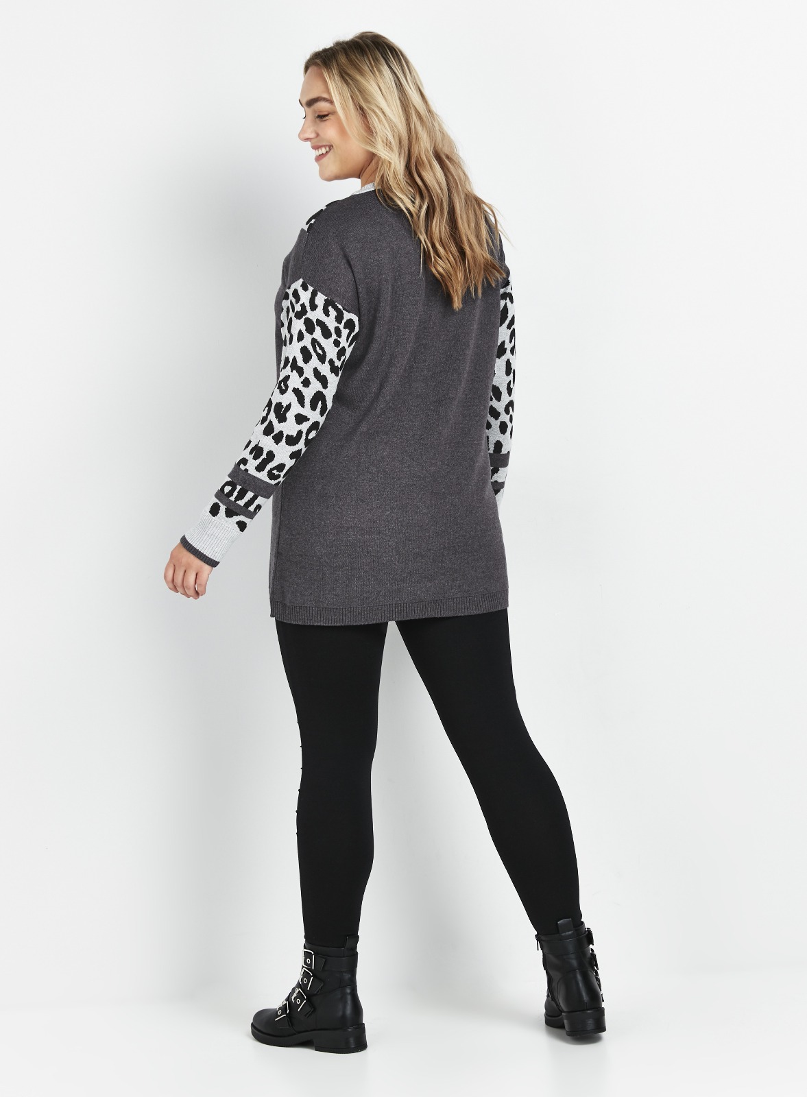 ladies black tunic jumper