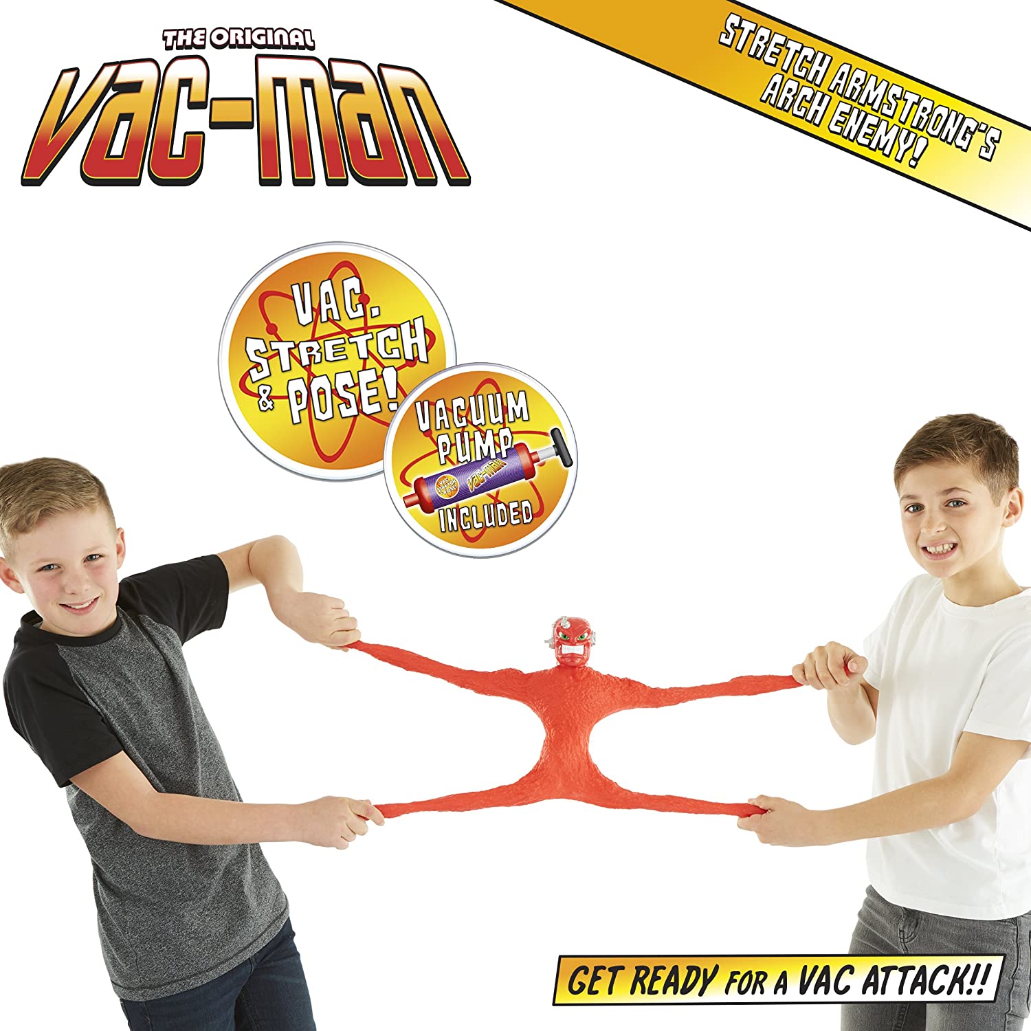 The Original Vac Man Stretch Armstrong Enemy Stretching Poseable 13 ...