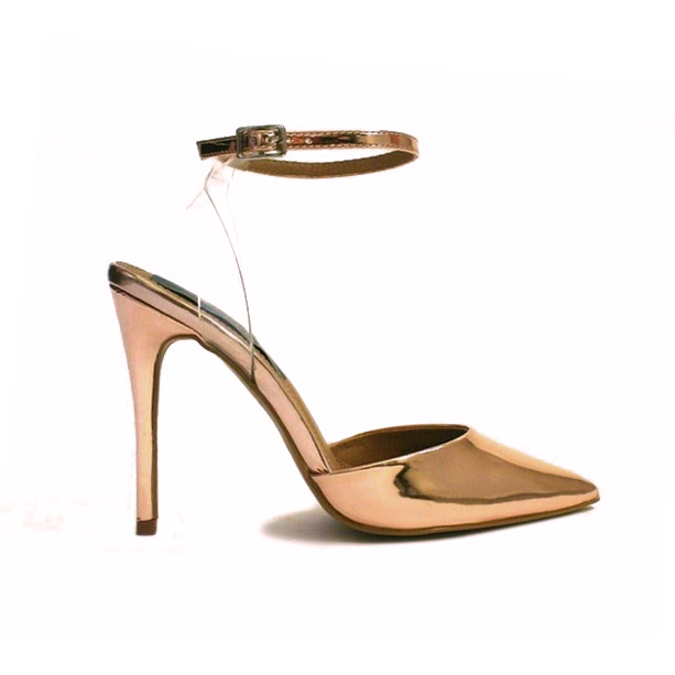 rose gold heels size 3