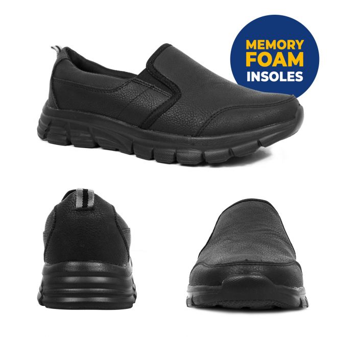 womens black memory foam shoes