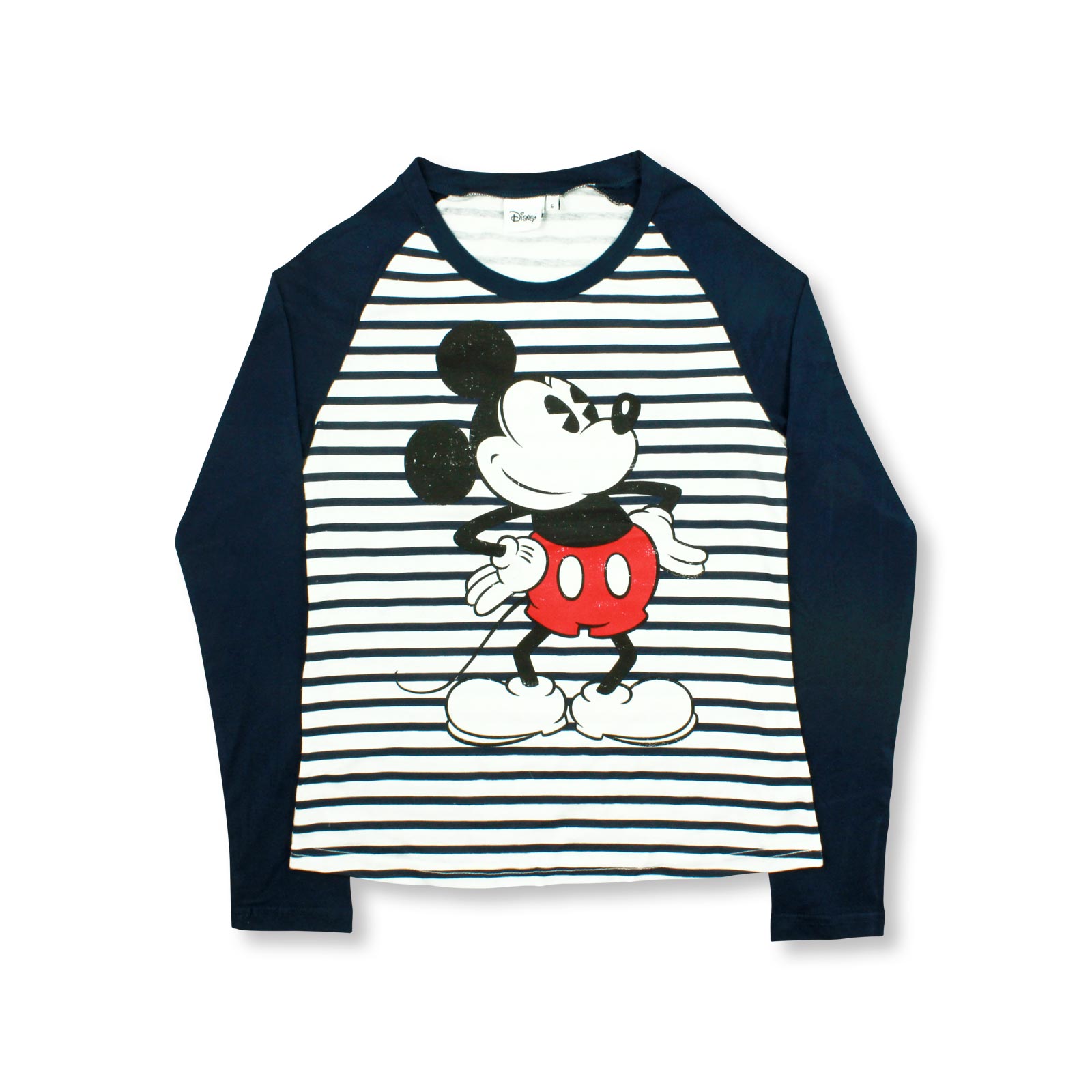 DISNEY Ladies Womens Mickey Mouse T Shirts Character Tops Long Sleeve ...
