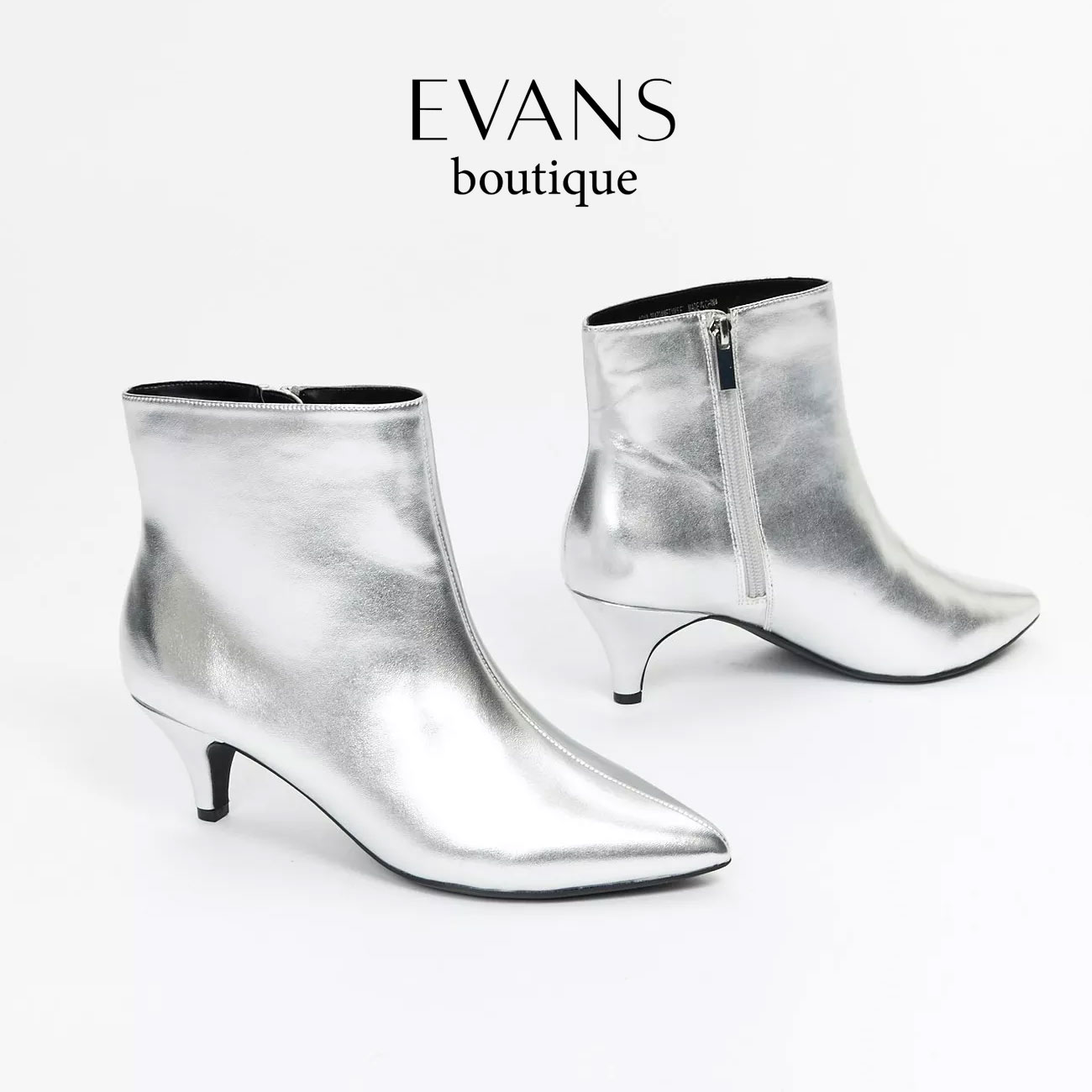 silver wide fit high heels