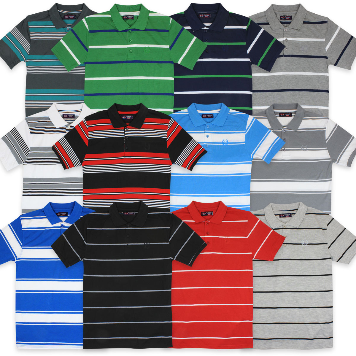 mens striped polo