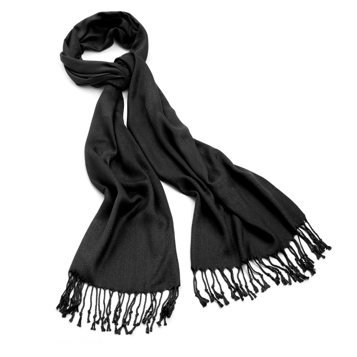 black scarf wrap
