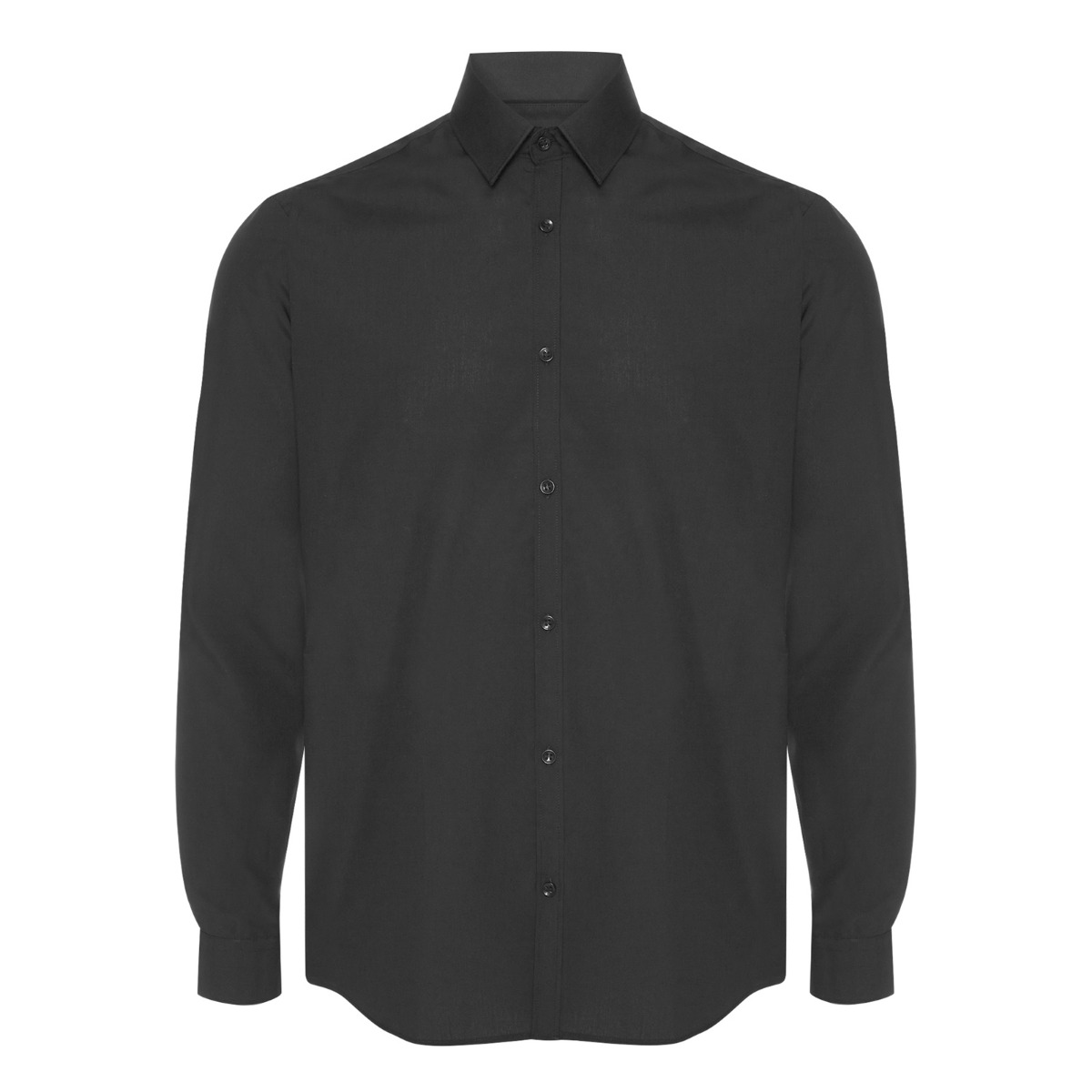 dinner shirt black buttons