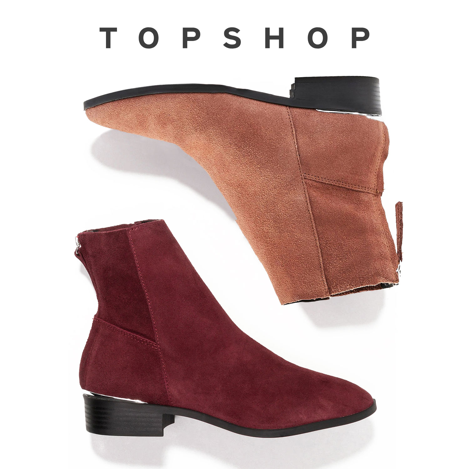 topshop suede ankle boots