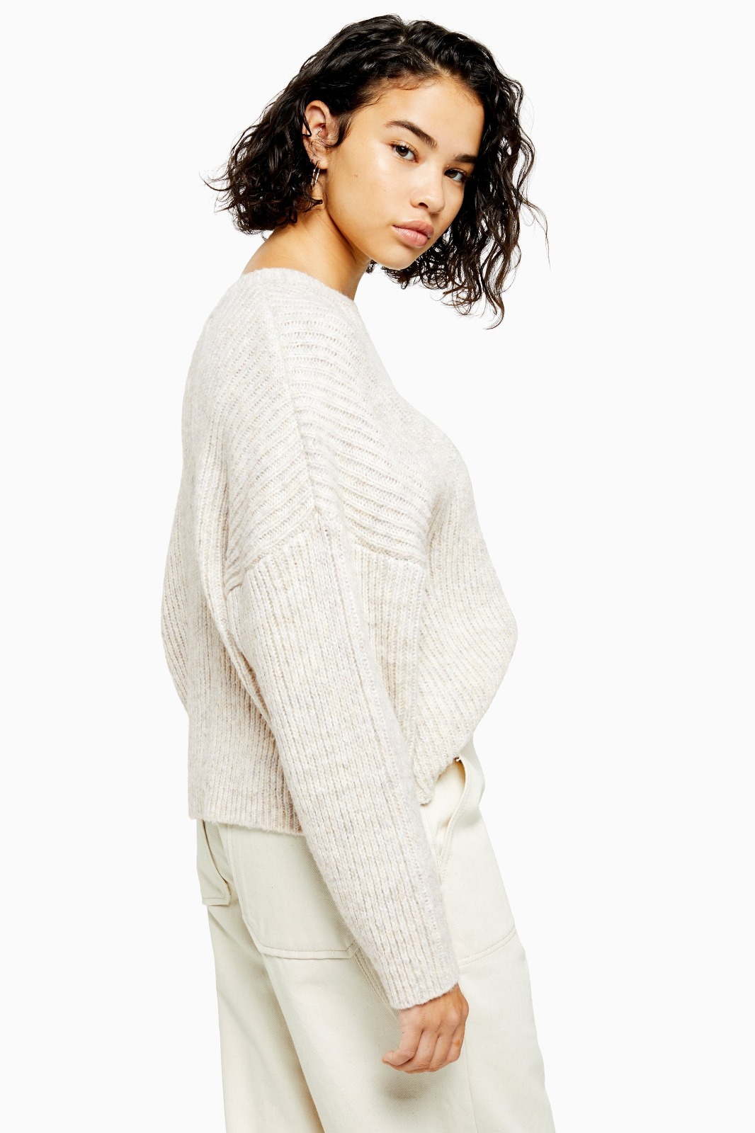 ladies oatmeal jumper